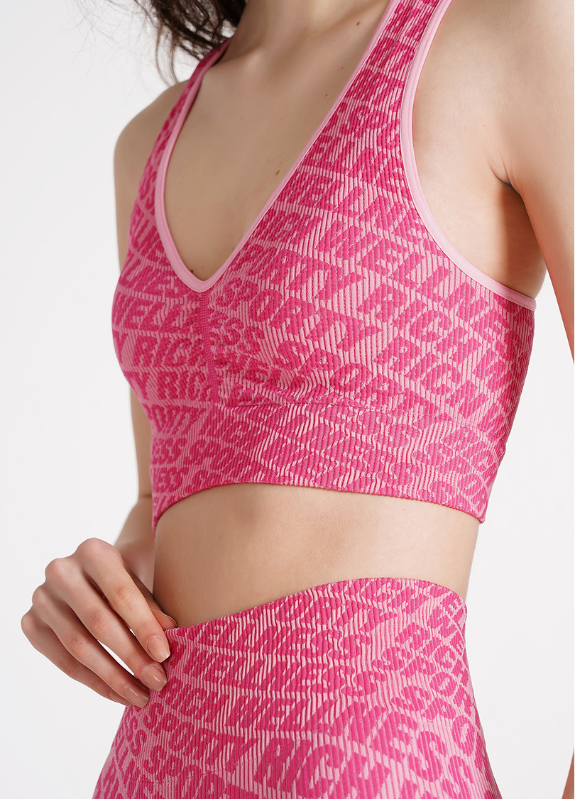 Топ в рубчик TOP RIB WELLNESS bubblegum (рожевий)