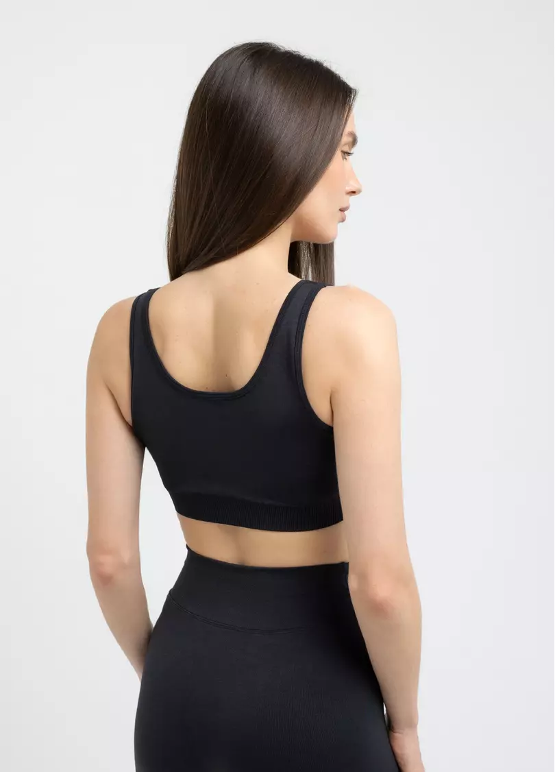 Топ с эффектом бра SPORT TOP BRA EFFECT black (черный)