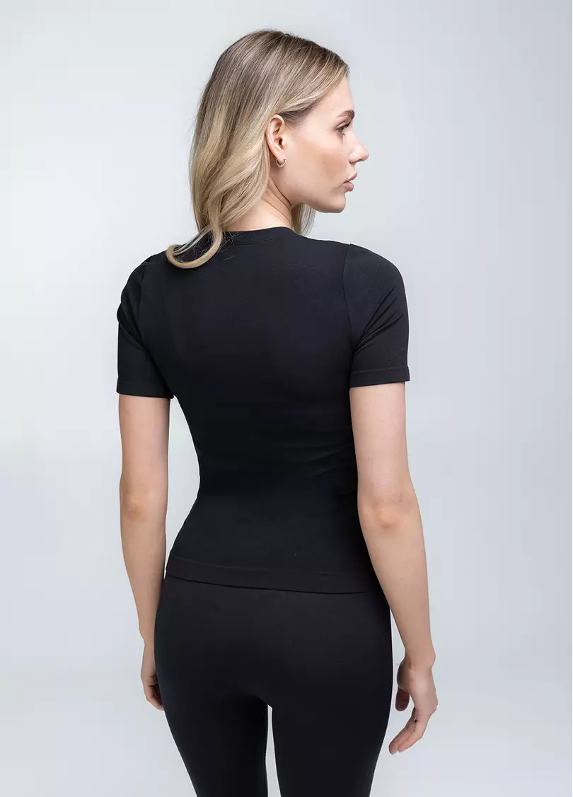 Футболка з ефектом бра T-SHIRT BRA EFFECT (чорний)