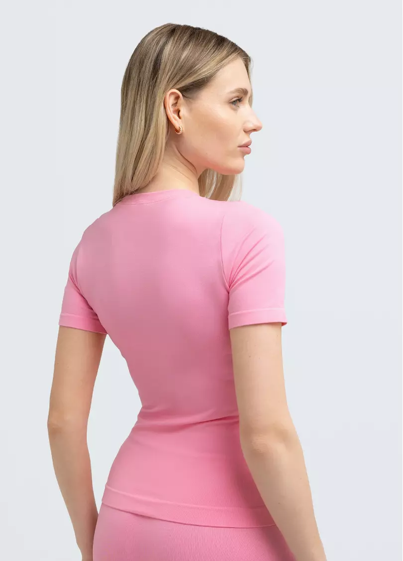 Футболка з ефектом бра T-SHIRT BRA EFFECT (рожевий)
