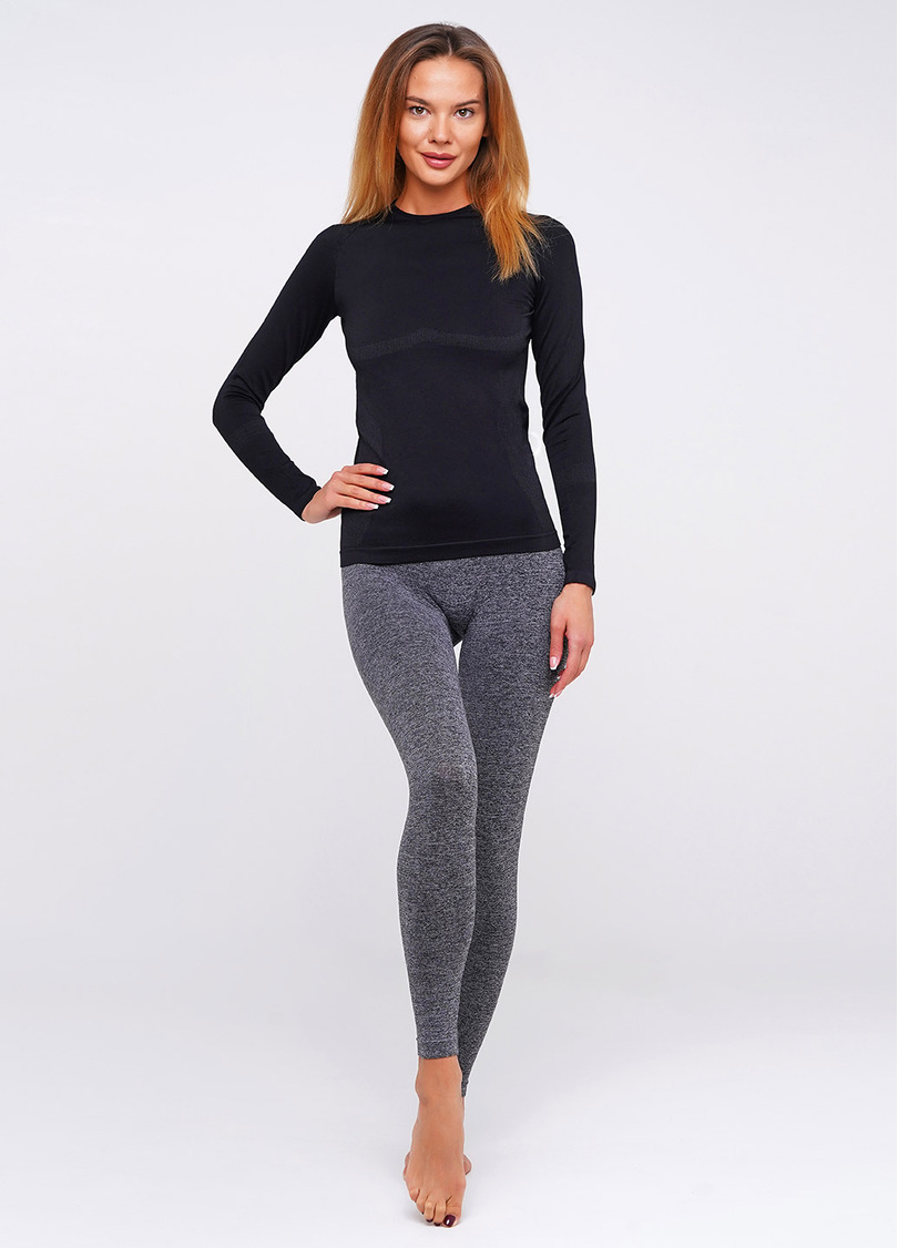 Спортивна футболка з довгим рукавом жіноча T-SHIRT SPORT RUN 02 (чорний)