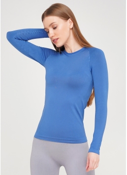 Спортивна футболка з довгим рукавом жіноча T-SHIRT SPORT RUN 02 (синій)