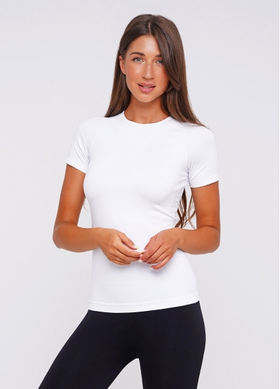 Женская спортивная футболка T-SHIRT SPORT RUN 04 (белый)