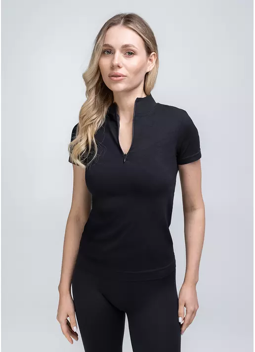 Футболка на блискавці T-SHIRT ZIP (чорний)