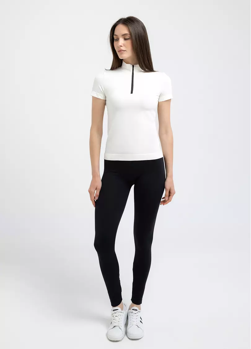 Футболка на блискавці T-SHIRT ZIP cloud dancer (білий)