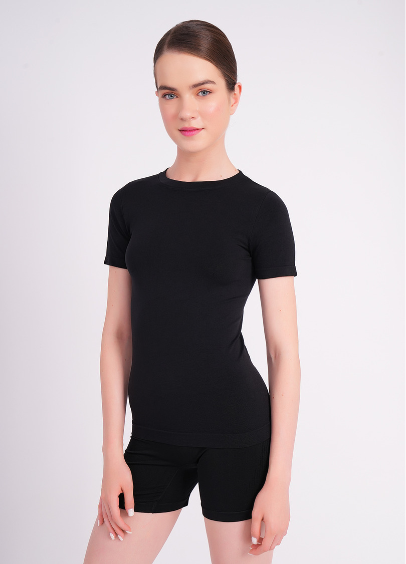 Бесшовная футболка T-SHIRT black (черный)