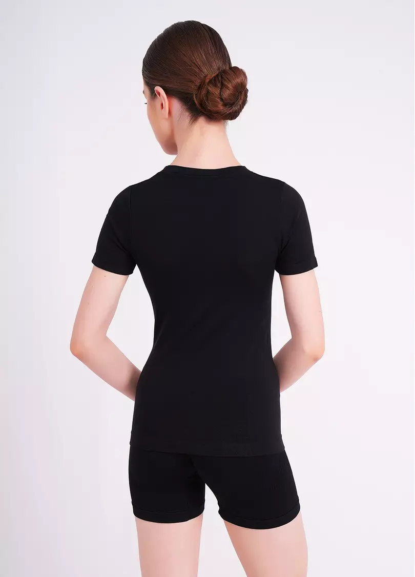 Бесшовная футболка T-SHIRT black (черный)