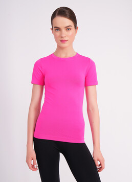 Бесшовная футболка T-SHIRT bright pink (розовый)