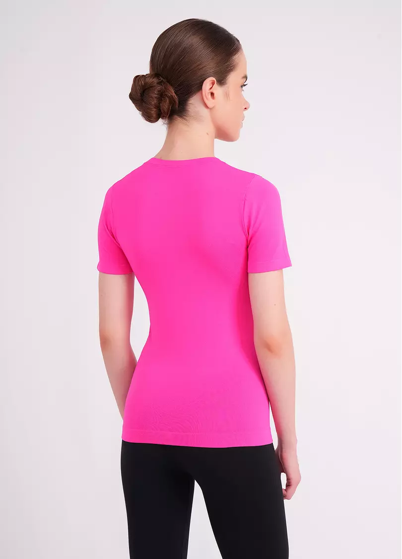 Бесшовная футболка T-SHIRT bright pink (розовый)