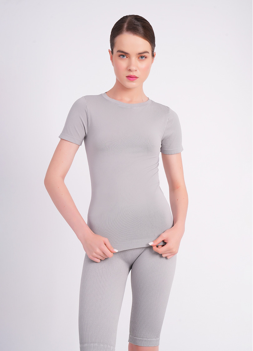 Бесшовная футболка T-SHIRT griffin (серый)