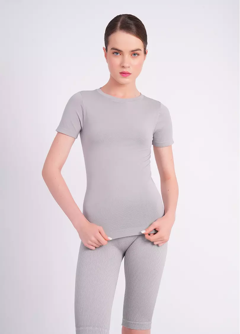 Бесшовная футболка T-SHIRT griffin (серый)