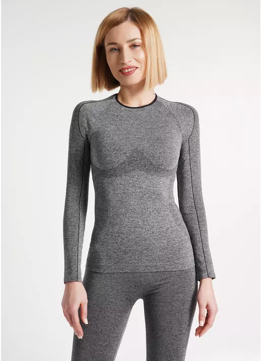 Бесшовная термокофта THERMO T-SHIRT MELANGE nero (черный) Бесшовная термокофта THERMO T-SHIRT MELANGE nero (черный)