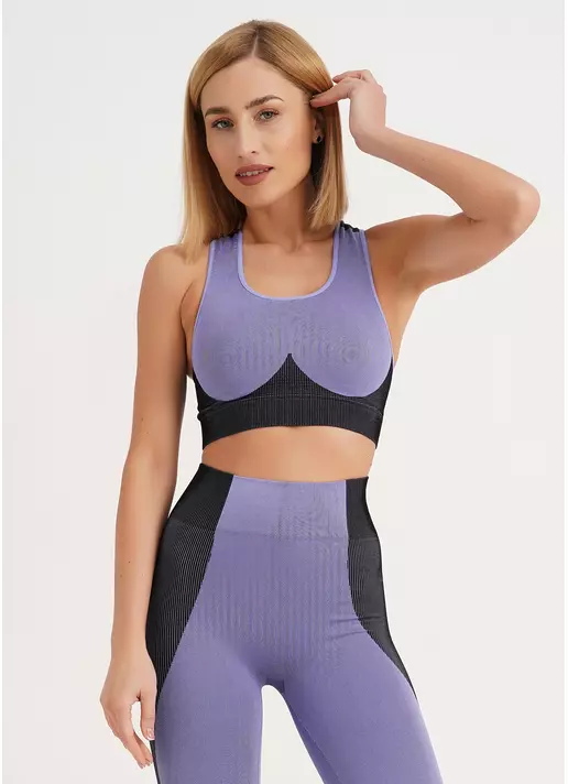 Спортивный топ TOP COLOR BLOCK very peri (фиолетовый)