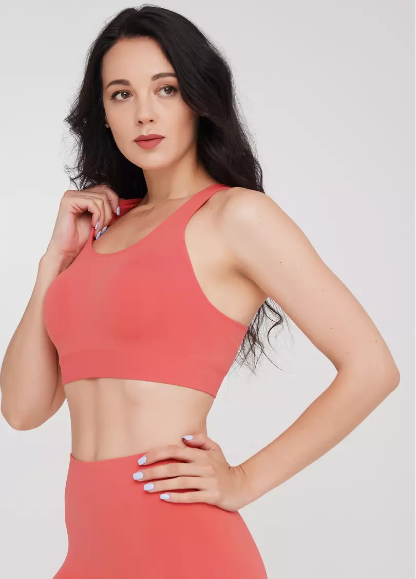 Спортивный топ TOP ENERGY (коралловый)