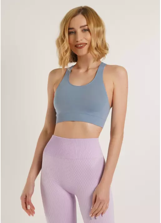 Спортивный топ TOP ENERGY faded denim (голубой)