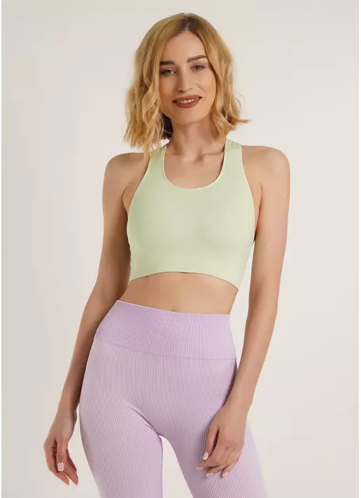 Спортивный топ TOP ENERGY green ash (зеленый)