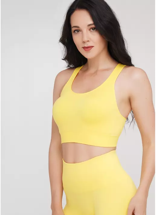 Спортивный топ TOP ENERGY (желтый)