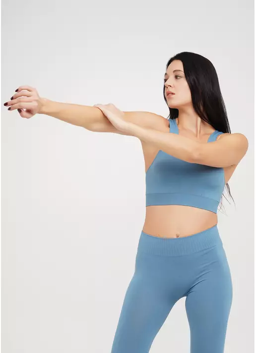 Спортивный топ TOP ENERGY spring lake (голубой)