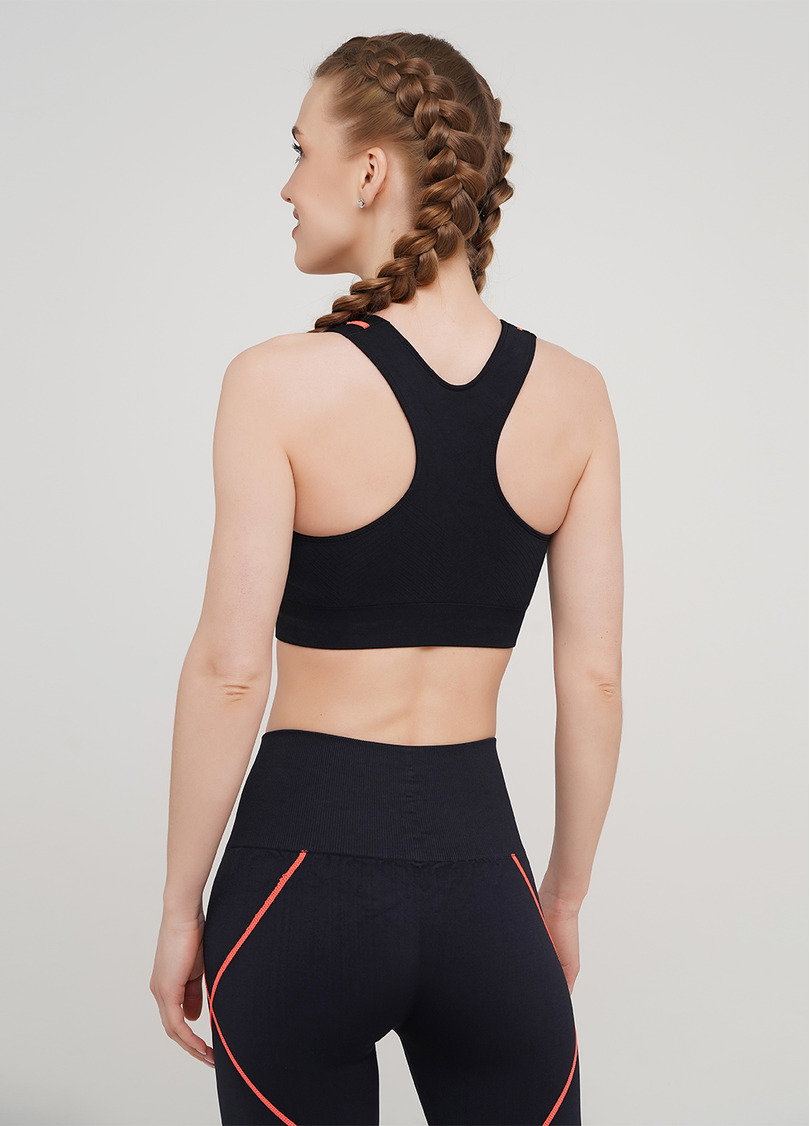 Спортивний топ TOP NEON STRIPE (чорний/помаранчевий)