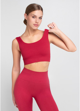 Топ в рубчик на широких бретелях TOP RIB winterberry (красный) Топ в рубчик на широких бретелях TOP RIB winterberry (красный)
