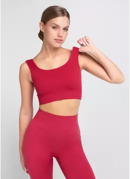 Топ в рубчик на широких бретелях TOP RIB winterberry (червоний) Топ в рубчик на широких бретелях TOP RIB winterberry (червоний)