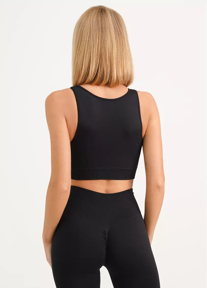 Безшовний топ з ефектом пуш-ап TOP SHAPE black (чорний)