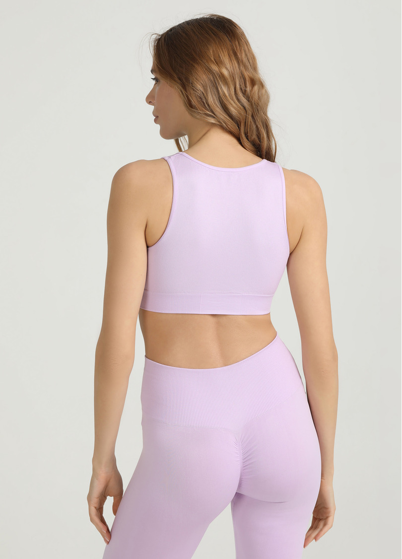 Бесшовный топ с эффектом пуш-ап TOP SHAPE orchid bloom (фиолетовый)