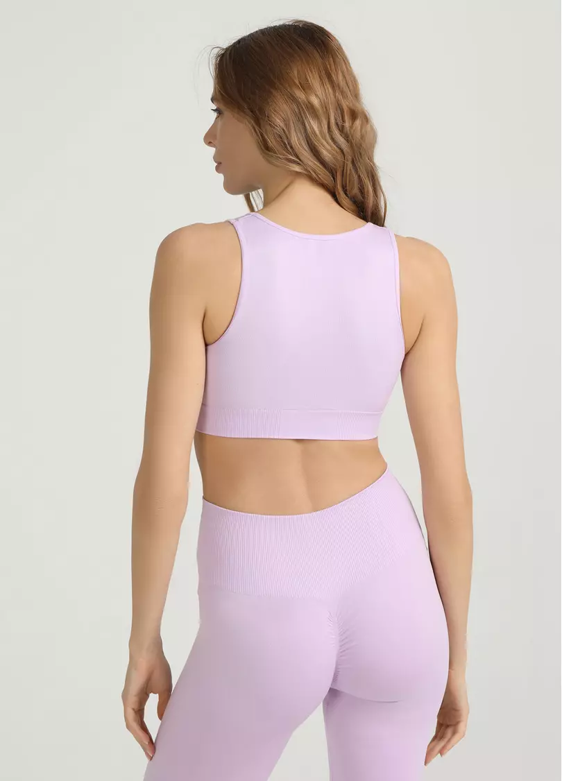 Бесшовный топ с эффектом пуш-ап TOP SHAPE orchid bloom (фиолетовый)