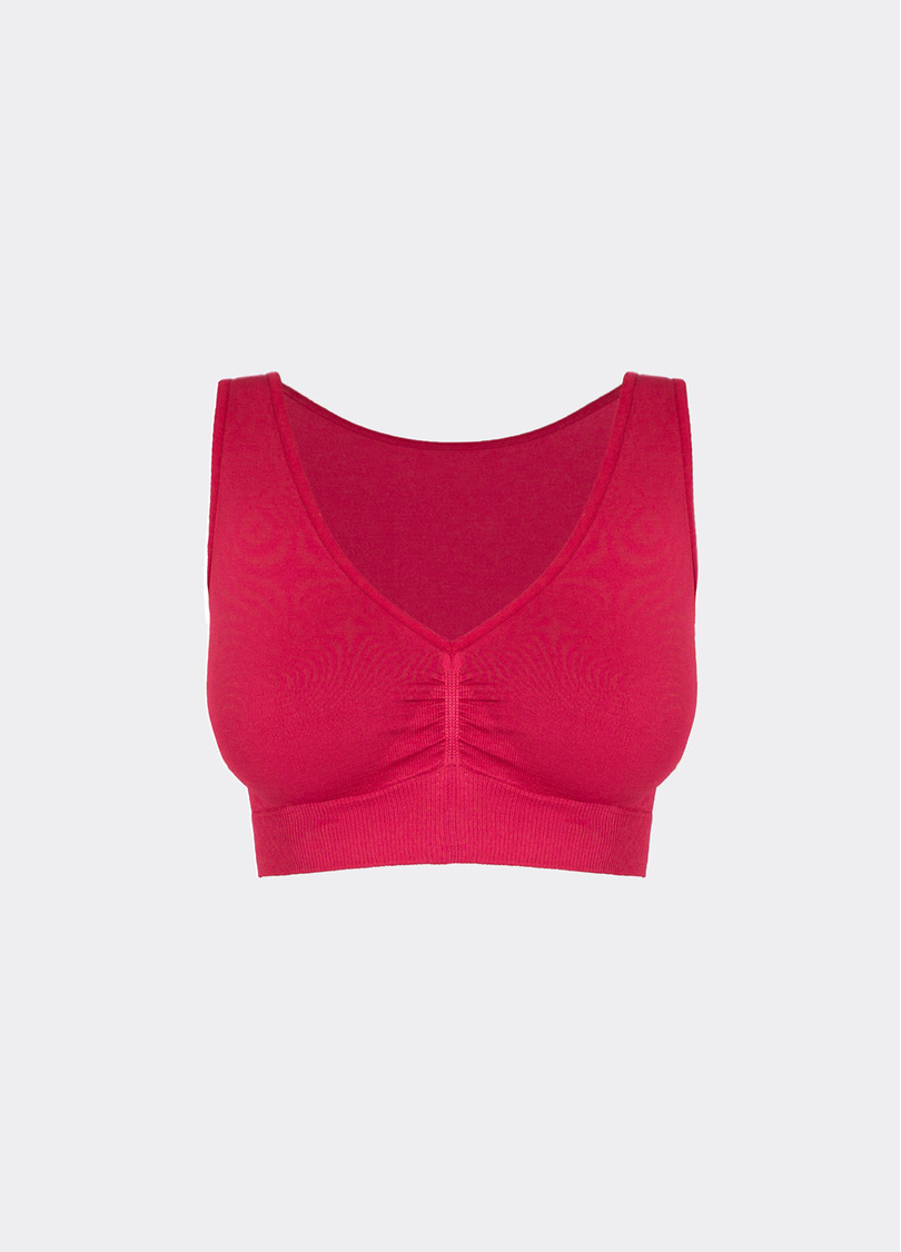 Бесшовный топ с эффектом пуш-ап TOP SHAPE winterberry (красный)