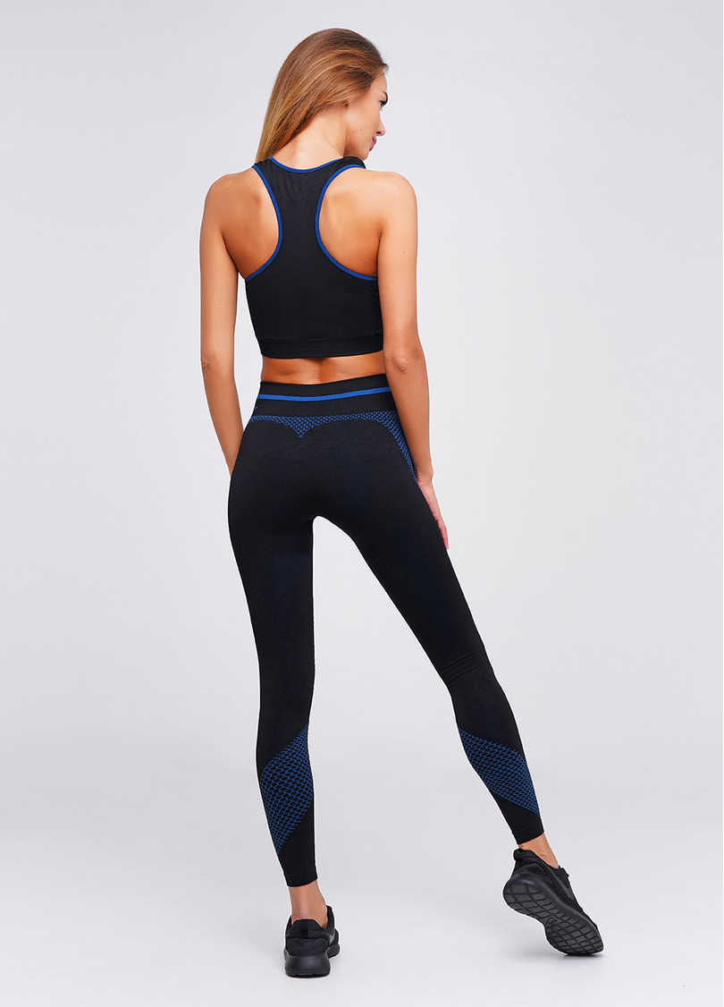 Спортивний топ TOP SPORT CELL (чорний/синій)