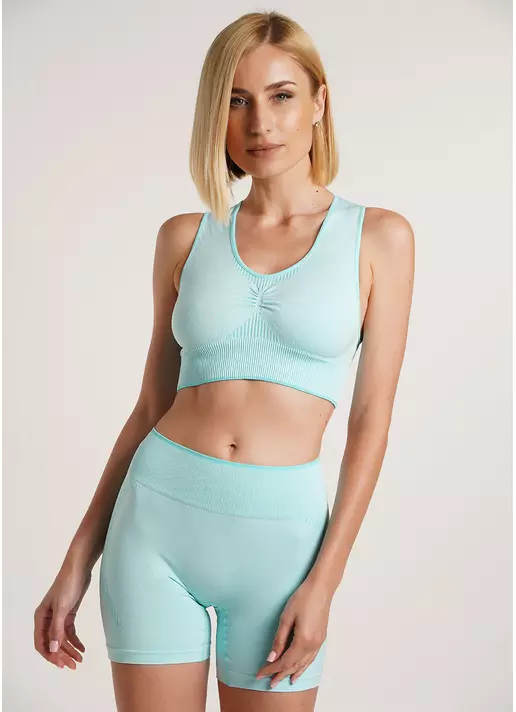 Спортивный топ TOP SPORT SHAPE MELANGE tanager turquoise (голубой)