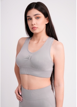 Спортивный топ с пуш ап TOP SPORT SHAPE griffin (серый)