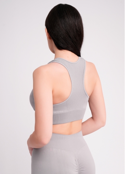 Спортивный топ с пуш ап TOP SPORT SHAPE griffin (серый)