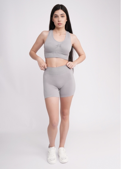 Спортивный топ с пуш ап TOP SPORT SHAPE griffin (серый)