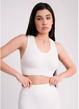 Спортивный топ с пуш ап TOP SPORT SHAPE white (белый)