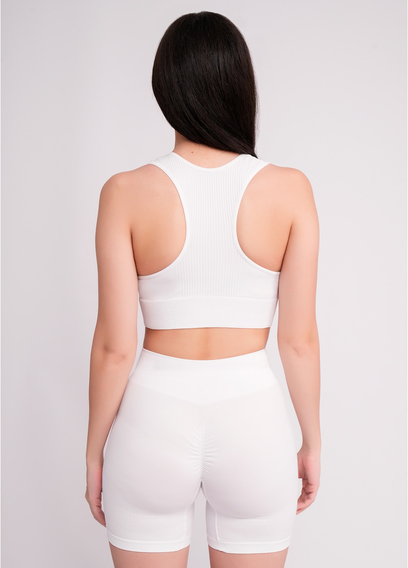 Спортивный топ с пуш ап TOP SPORT SHAPE white (белый)