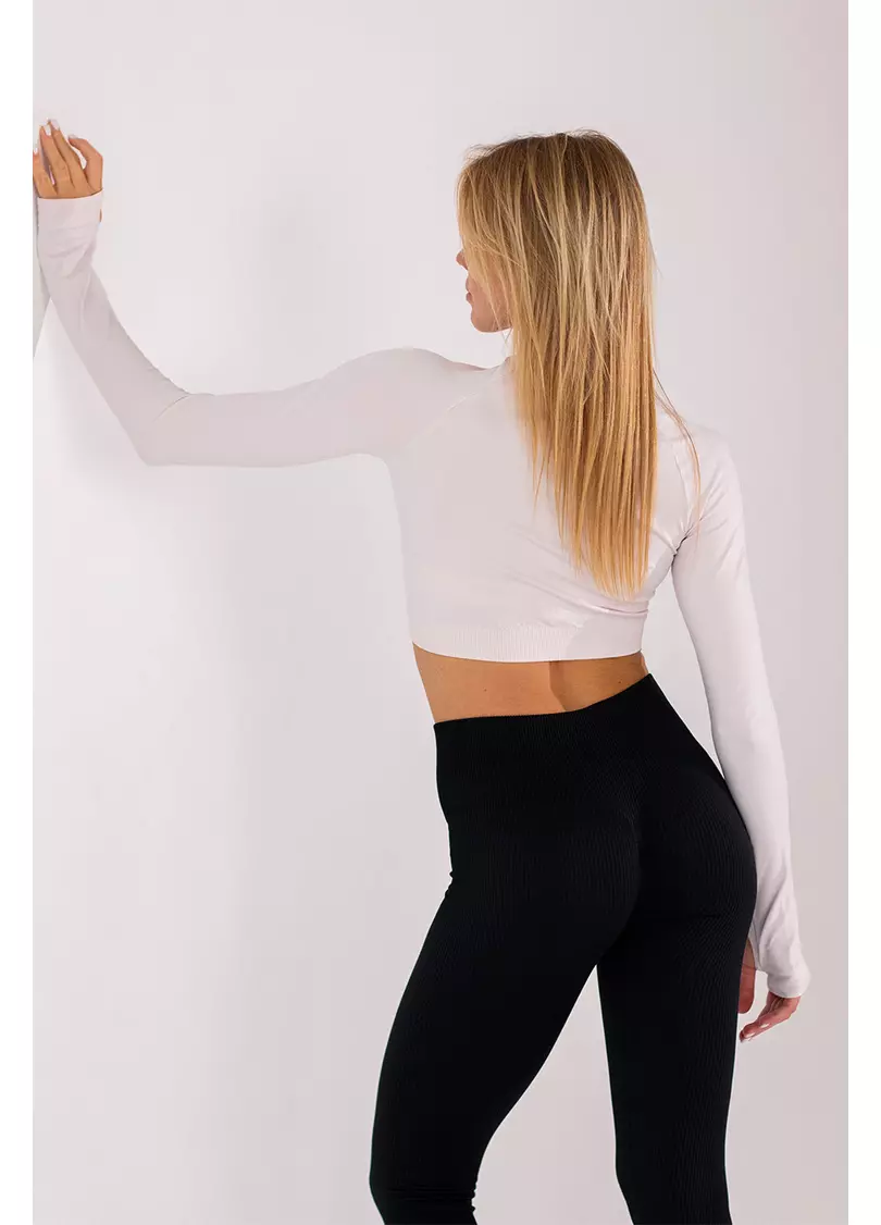 Укорочений кроп-топ FLEX LONGSLEEVE ACTIVE (рожевий)