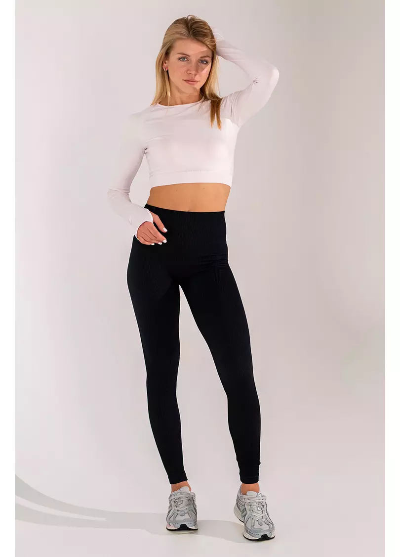 Укорочений кроп-топ FLEX LONGSLEEVE ACTIVE (рожевий)