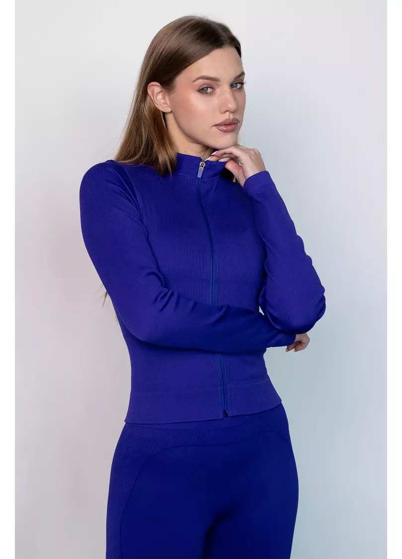 Лонгслів на блискавці FLEX LONGSLEEVE Bare (синій)