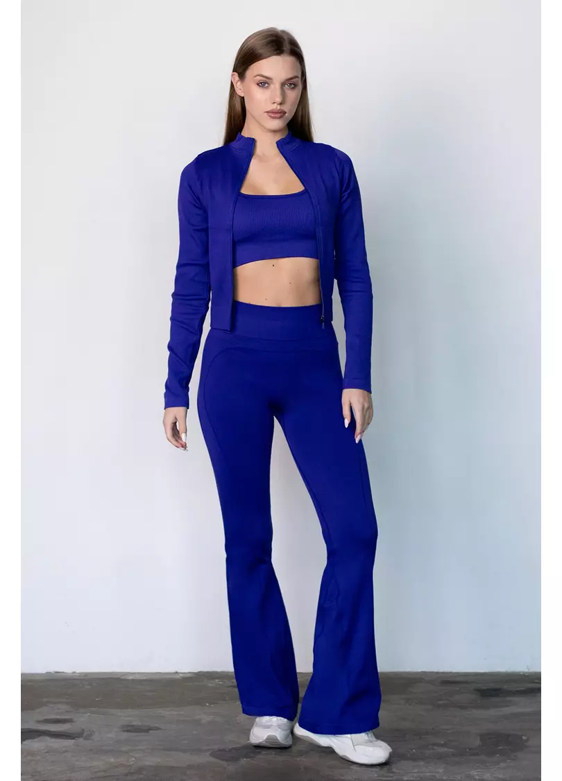 Лонгслів на блискавці FLEX LONGSLEEVE Bare (синій)