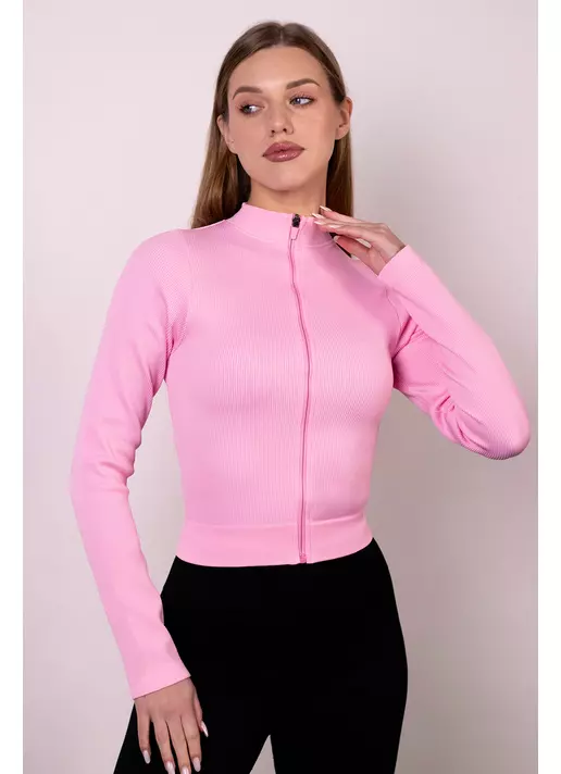 Лонгслив на молнии FLEX LONGSLEEVE Bare (tender rose, розовый)