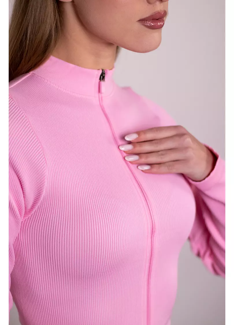 Лонгслив на молнии FLEX LONGSLEEVE Bare (tender rose, розовый)