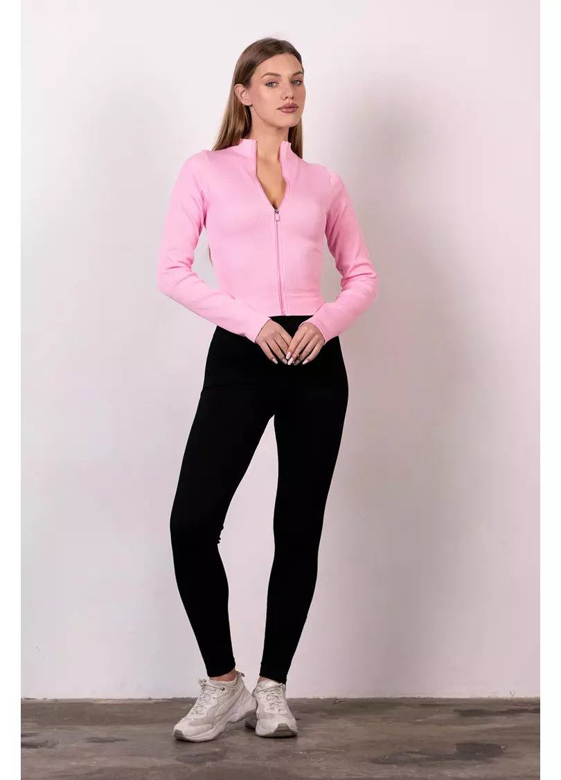 Лонгслив на молнии FLEX LONGSLEEVE Bare (tender rose, розовый)