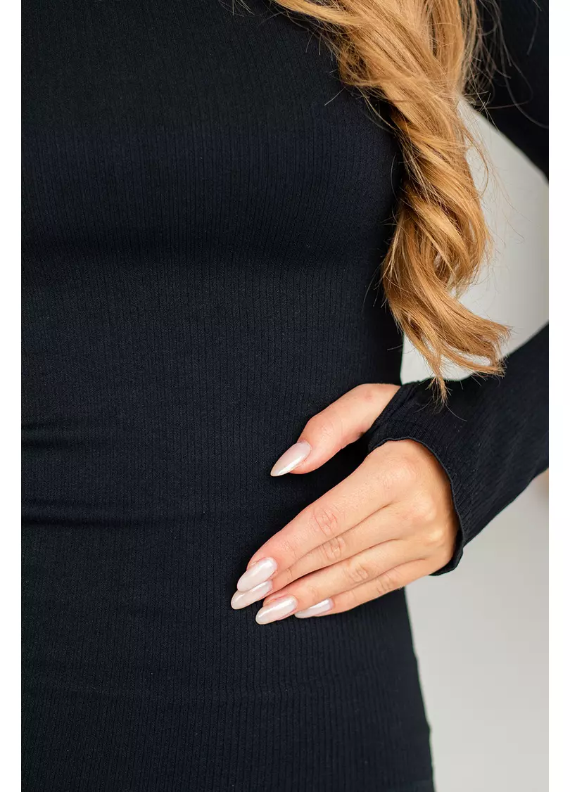 Водолазка в рубчик FLEX LONGSLEEVE POWER (чорний)