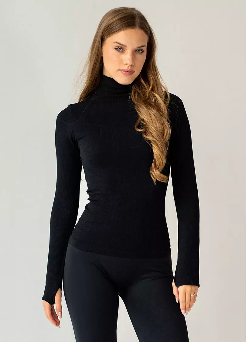 Водолазка в рубчик FLEX LONGSLEEVE POWER black (чорний)