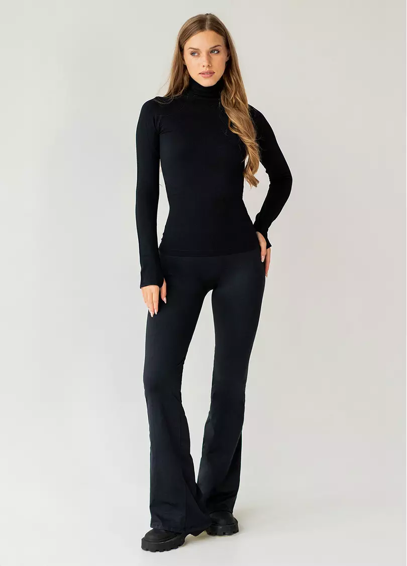 Водолазка в рубчик FLEX LONGSLEEVE POWER black (чорний)