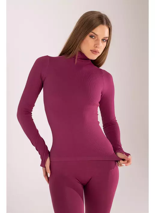 Водолазка в рубчик FLEX LONGSLEEVE POWER (рожевий)