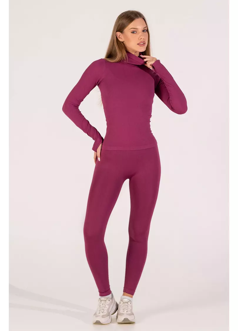 Водолазка в рубчик FLEX LONGSLEEVE POWER (рожевий)