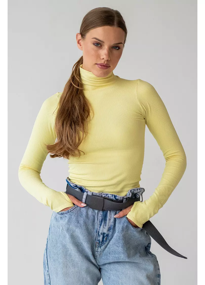 Водолазка в рубчик FLEX LONGSLEEVE POWER (жовтий)