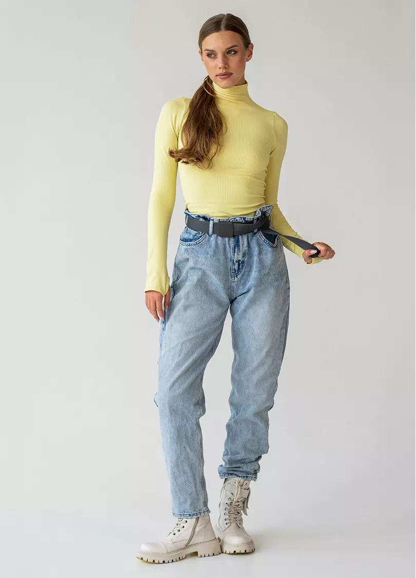 Водолазка в рубчик FLEX LONGSLEEVE POWER lemon grass (жовтий)
